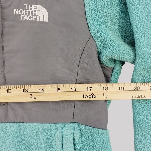 The North Face Womens Turquoise & Gray Full-Zip Fleece Jacket Size S - Picture 8 of 9